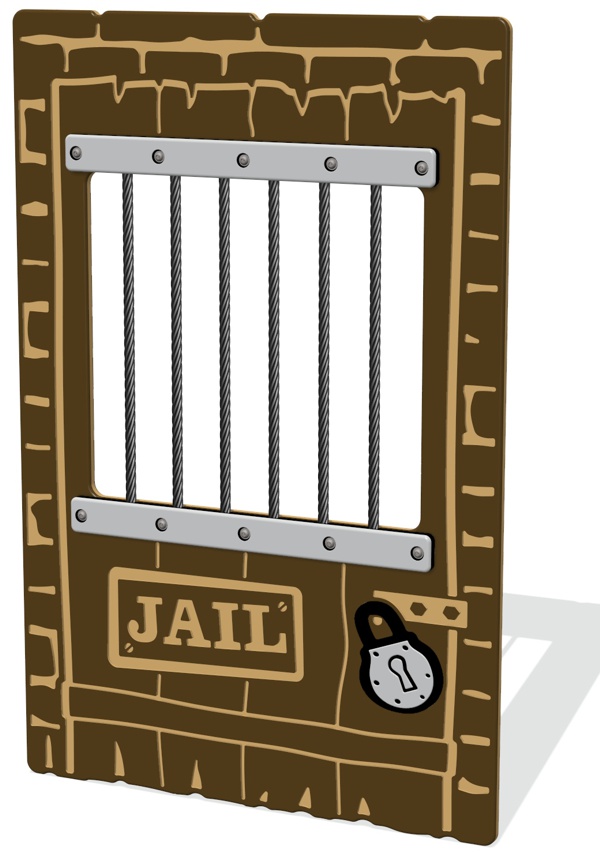 Wild West Jail Play Panel
